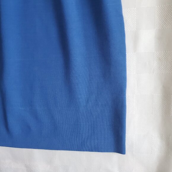 GAUDI Designer Mini Dress Cobalt Blue Bodycon Tank Dress Women's size large - Picture 5 of 9